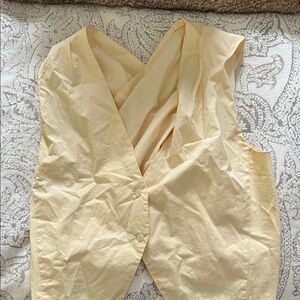 Yellow Sleeveless Blouse